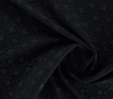 Jacquard floral con relieve marino negro